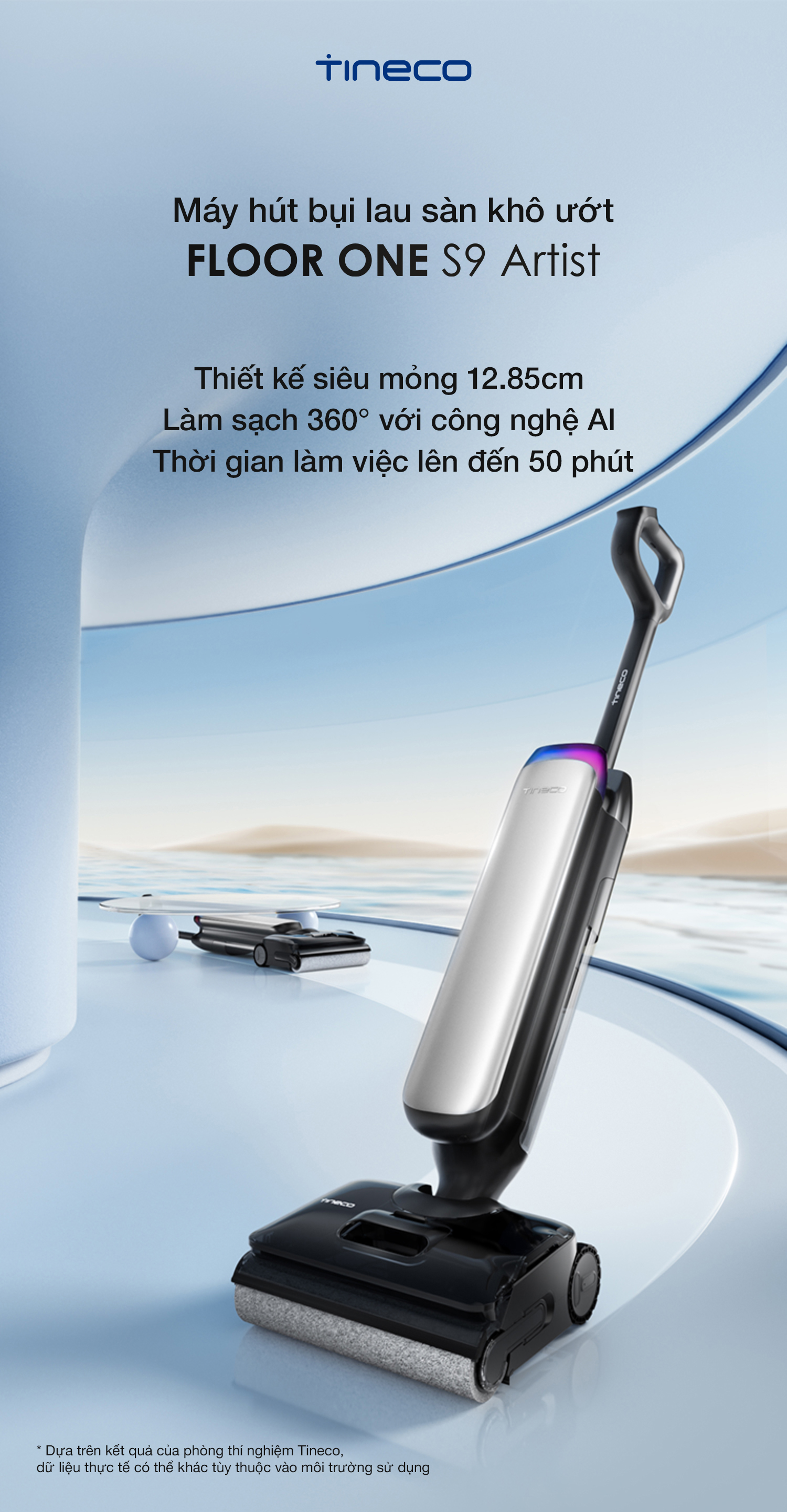 Máy hút bụi lau sàn khô ướt Tineco Floor One S9 Artist
